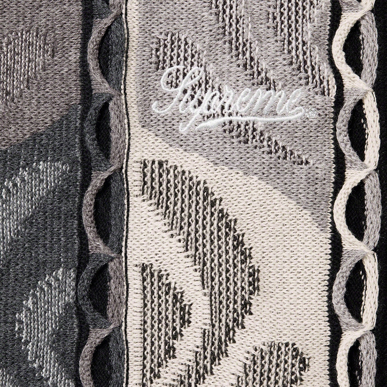 Abstract Textured Zip Up Polo view 4